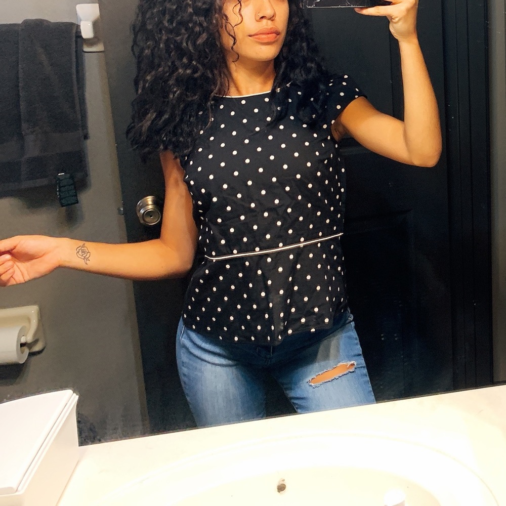 LOFT | Polka Dot Shirt